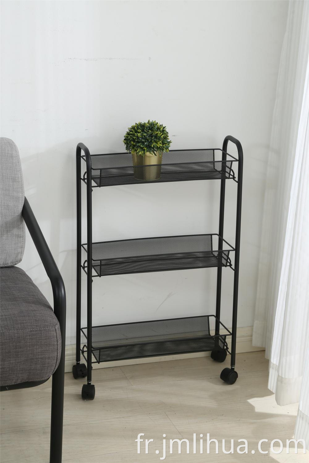 Steel Trolley Black